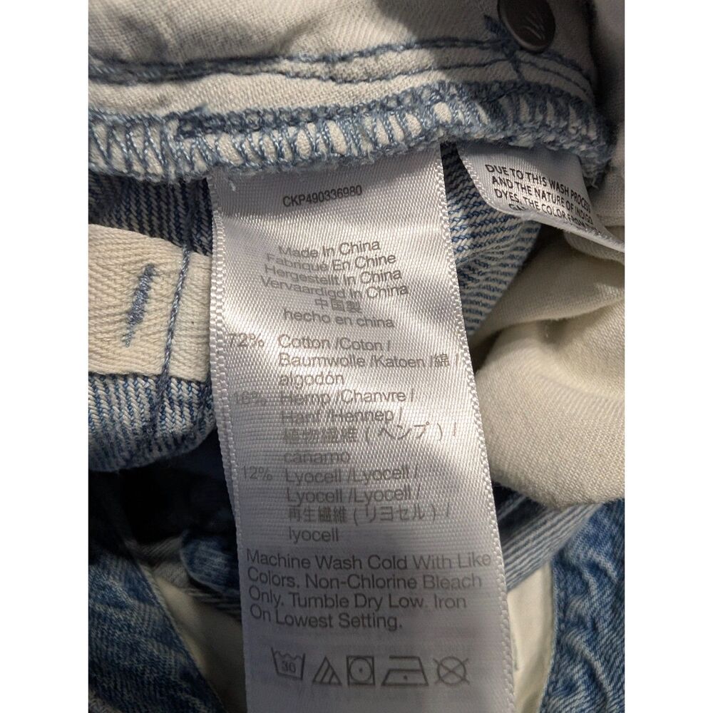 Madewell Superwide-Leg Jeans in Lintz Wash 29 90s Wide Leg Hemp Tencel Baggy - Picture 5 of 7